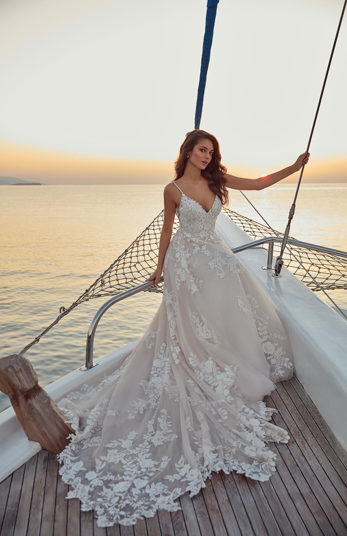 Eddy K gown close-up